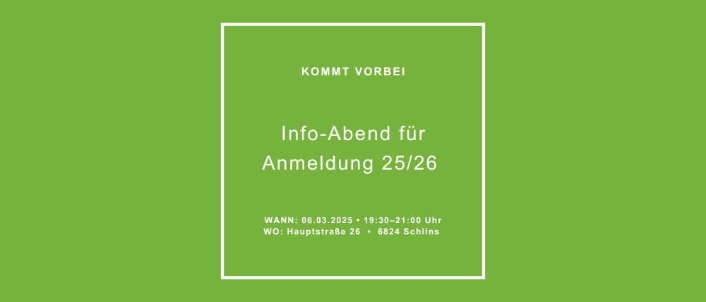 Info-Abend für Anmeldung 2025/2026 in der Spielkiste Schlins