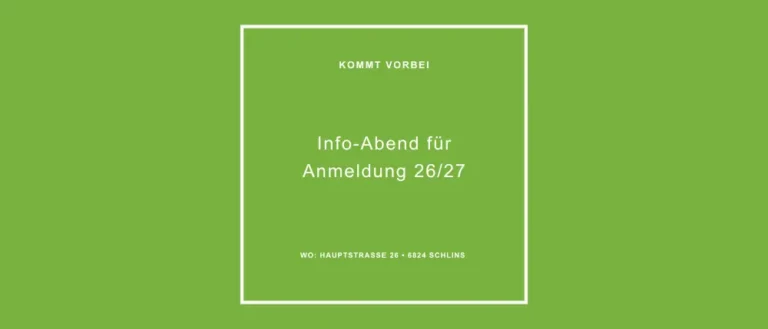 Info-Abend für Anmeldung 2026/2027 in der Spielkiste Schlins